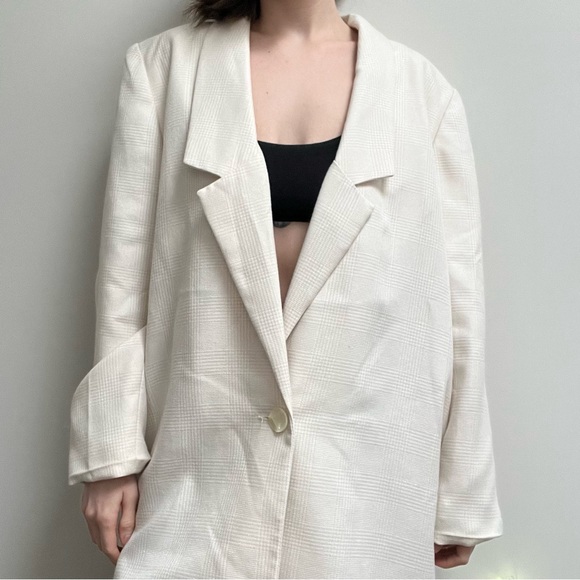 Vintage Cream Tailored Blazer - Picture 6 of 15